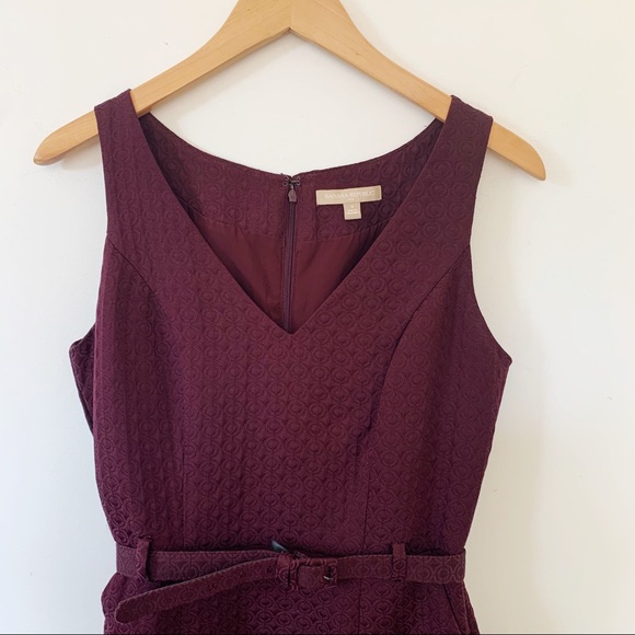 Banana Republic Purple Charlotte Belt Sheath Dress - Picture 4 of 8